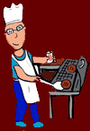 Man Grilling